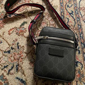 Gucci GG Black Messenger Bag